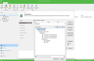 Veeam: добавляем ВМ из имеющихся vDC.